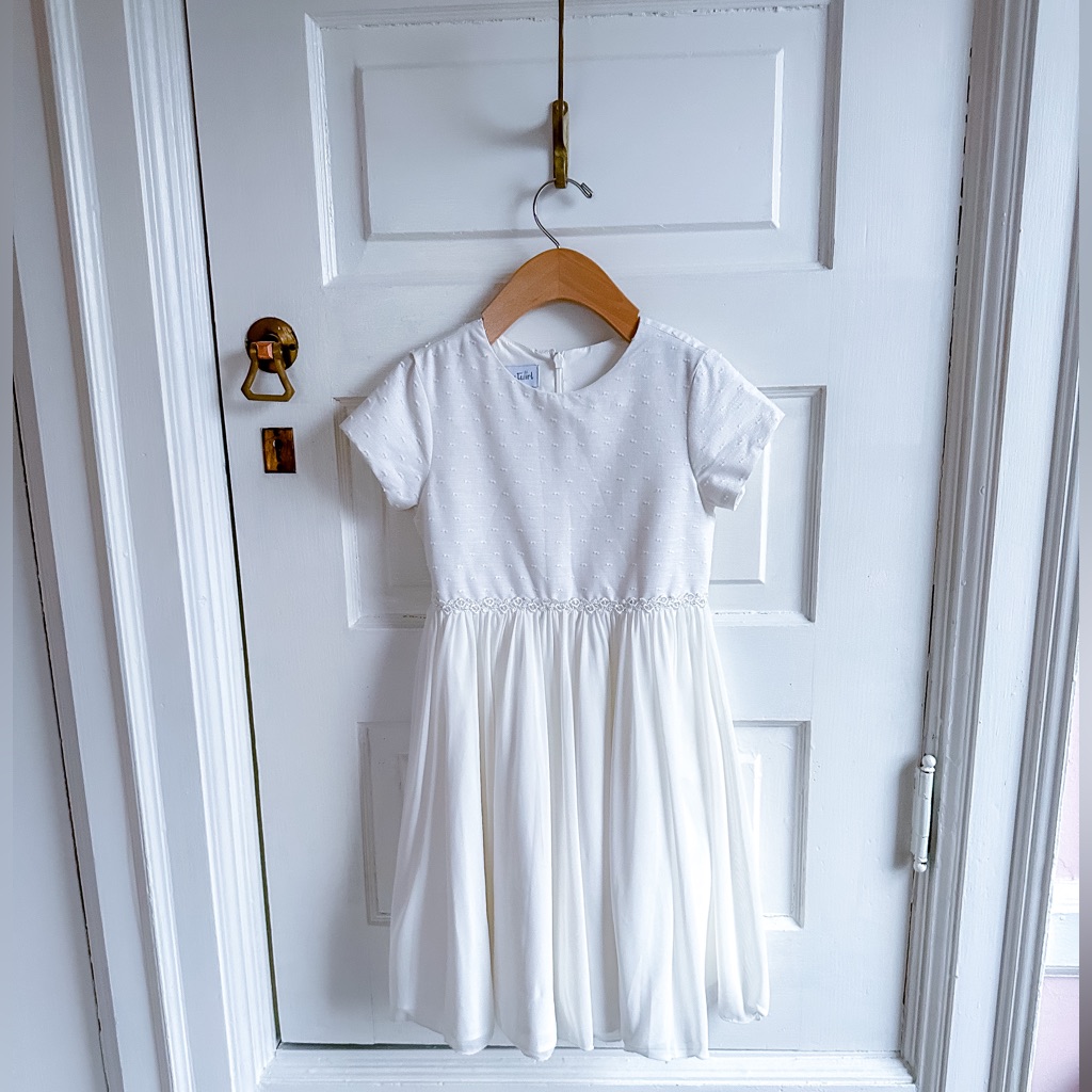 Bhldn My Twirl White Bridesmaid Party Dress